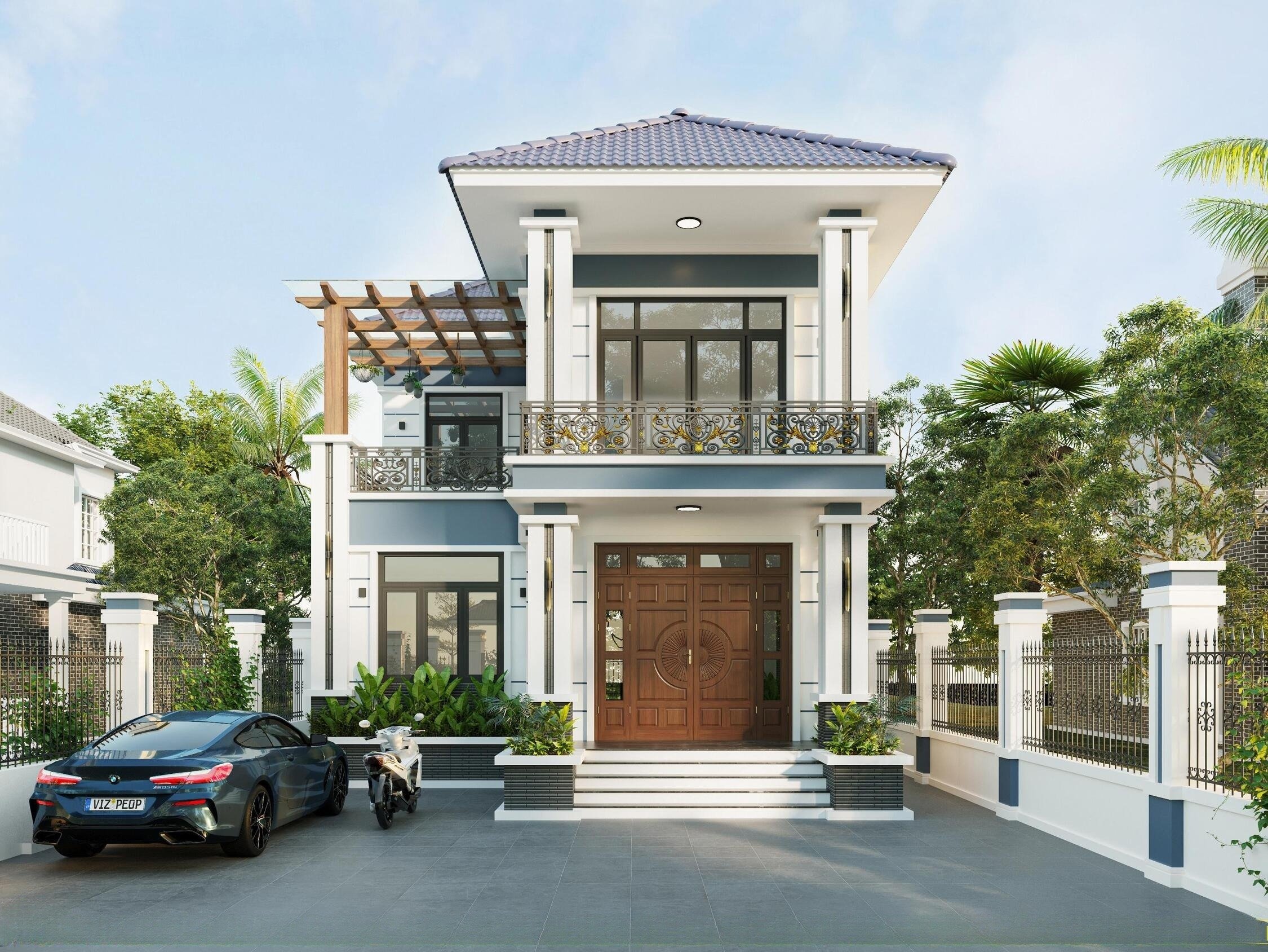 Nhà mái Nhật 2 tầng là gì